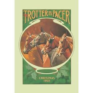  Trotter and Pacer, Christmas 1903 28X42 Canvas Giclee 