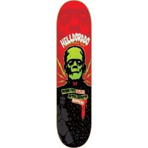 Helldorado Rock & Roll Skateboard Deck   8.5 Red  Sports 