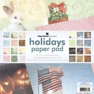  Holidays Paper House Double Sided Paper Pad 12x12 24/Pkg 