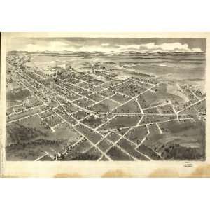   view of Hickory, North Carolina. Drawn by A. E. Downs.