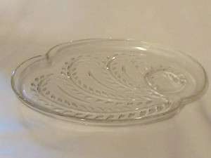 1950 era USA Federal Glass Homestead Luncheon Lunch 10 Oval Plate 