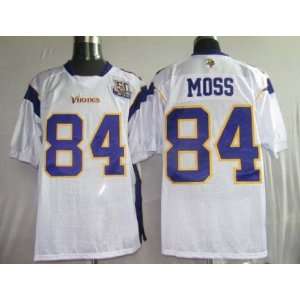 84 Moss Minnesota Vikings White Jerseys Authentic Football Jersey 