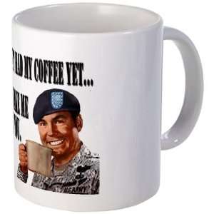 Army No Coffee Yet Military Mug by   Kitchen 