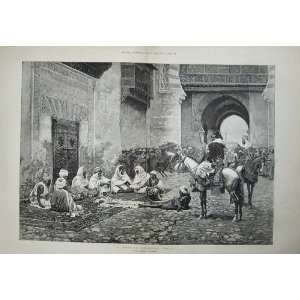   1884 Moorish Criminal Trial Court Horses Men Moragas