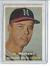 1957 Topps Eddie Mathews Milwaukee Braves #250  