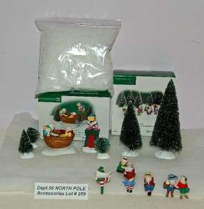 Dept.56 NORTH POLE ACCESSORIES LOT #259 AWESOME DEAL  