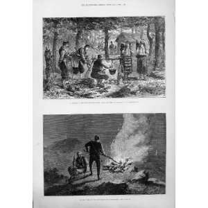  Signal Fires & Montenegrin Camp Nr Antivari 1880