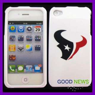 for Verizon Sprint AT&T Apple iPhone 4 4S   Houston Texans Hard Case 