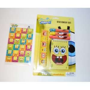  SpongeBob SquarePants 72 Stickers and Stationery Set Toys 