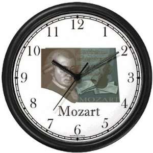 Wolfgang Amadeus Mozart 1 Musician   Music Composer Wall Clock by 