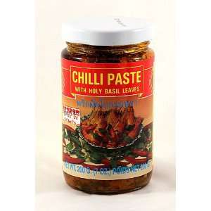 Chili Paste with Holy Basil Leaves 200g Grocery & Gourmet Food