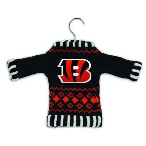   NFL Cincinnati Bengals Sweater Christmas Ornaments on Hangers Home