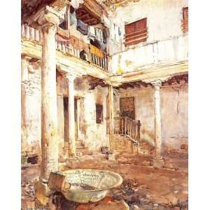   Owen Wynne Apperley)   24 x 30 inches   Courtyard i