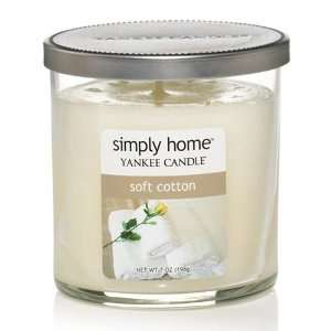  Yankee Candle simply home Soft Cotton 7 oz. Jar Candle 