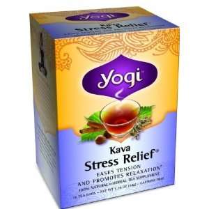 Yogi Kava Stress Relief Tea ( 6X16 Bag)  Grocery & Gourmet 