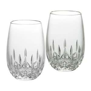  Waterford Crystal Lismore Nouveau White Stemless Wine 