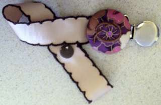 Personalized MONOGRAM Pacifier Holder / Clip  