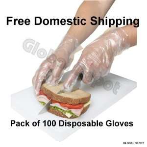  100 Disposable GLOVES Food Handling CLEANING Household Chores 