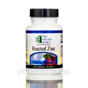  Reacted Zinc 60 Capsules by Ortho Molecular Products 