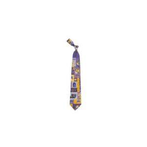  DUP   DO NOT USE LSU Tigers Collage Silk Tie Sports 