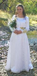 Renaissance Medieval Wedding Dress Ladies  