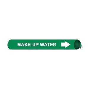   Pipe Marker Precoiled, Make Up Water W/G, Fits 4 5/8   5 7/8 Pipe