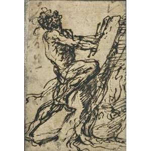   Salvator Rosa   24 x 36 inches   Milo of Croton, ha