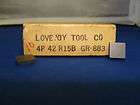 Lovejoy Tool Co. 4P 42 R15B Carbide Insert GR 883