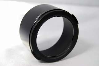 Minolta genuine lens hood for MD 75 150mm f4 lenses metal snap on 49mm 