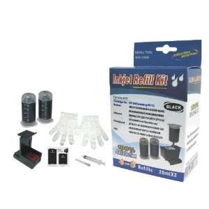  Cartridge refill kit for HP 94 Black ink cartridges 