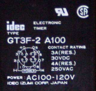 Idec GT3F 2A100 Electronic Timer GT3 GT3F 2 True Power  