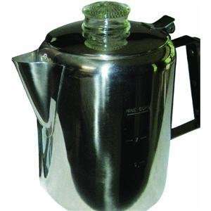 Rapid Brew Stainless Steel Stovetop Coffee Percolator, 2 9 cup  