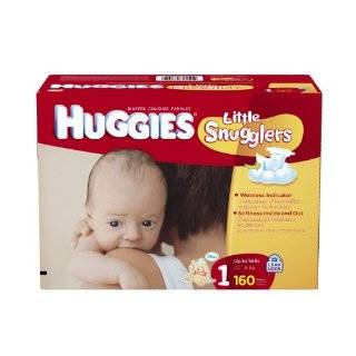  Huggies Little Snugglers Diapers, Size 1, 168 Count 