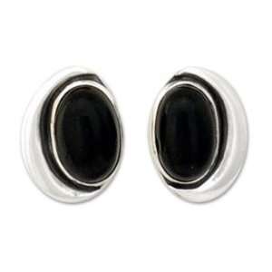  Obsidian earrings, Midnight Moon 1 W 1 L Jewelry