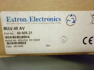 The item for sale is a Extron MAV series 48 AV 4x8 A/V Matrix Switcher 