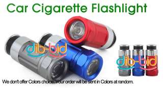 Rechargeable LED Car Cigarette Lighter Torch Flashlight  