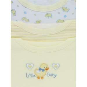  CUTIE PIE Baby Yellow 3 Piece Cotton T Shirt Set with 