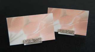 50 Rhinestone Jewelry Wedding Event Name Place Card Holders  