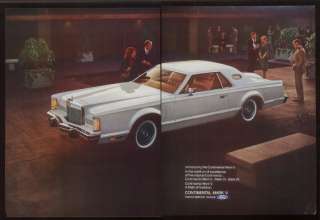 1977 white Lincoln Continental Mark V car photo ad  