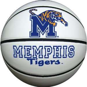 Memphis Tigers Official Size Synthetic Leather Autograph Basketball 