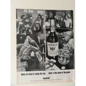  Imperial Hiram Walker Whiskey. 1970 full page print ad 