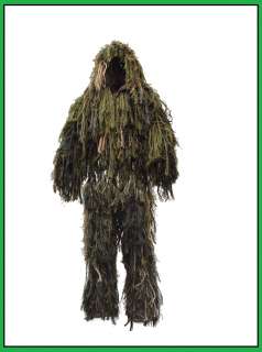 Sniper Airsoft War/Sport Camo/Camouflage Full Body Ghillie Suit Fit 