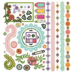    BasicGrey Indie Bloom Element Stickers Arts, Crafts & Sewing