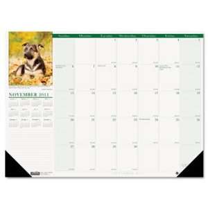   Photographic Monthly Desk Pad Calendar, 18 1/2 x 13, 2012 Electronics