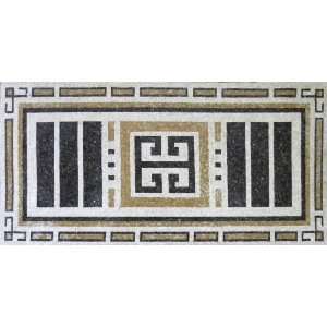    Marble Stones Mosaic Rug Art Tile Floor Inlay