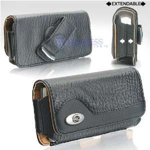 Samsung Instinct M800 Leather Horizontal Carrying Case with Rotating 