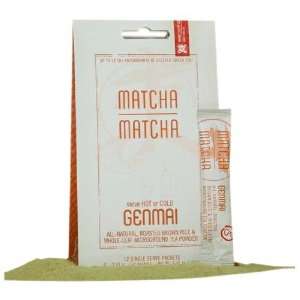 Matcha Matcha All Natural Green Tea Powder Stick Genmai, 0.42 Ounce 