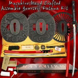  Masahiro Assemble Yourself Handmade Katana Kit   Red 