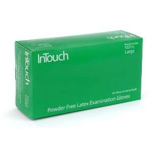  InTouch Latex Disposable Gloves   Box (50 Pairs)   Large 