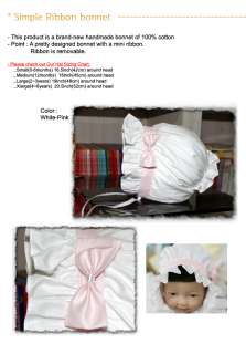 Baby Toddler Luxury Handmade Bonnet Hat   Various Style  
